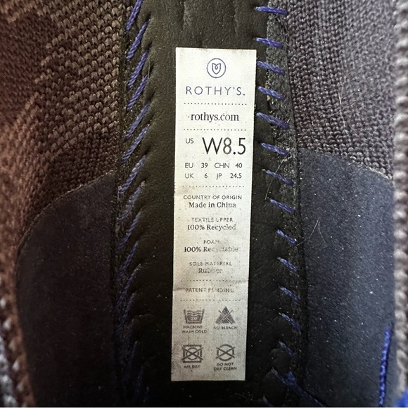 Rothy's Blue Patterned Flats - Picture 8 of 9